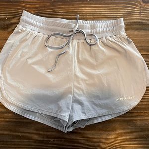 Alphalete Light Gray Athletic Shorts